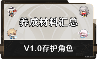 崩坏星穹铁道存护角色满级需要哪些材料